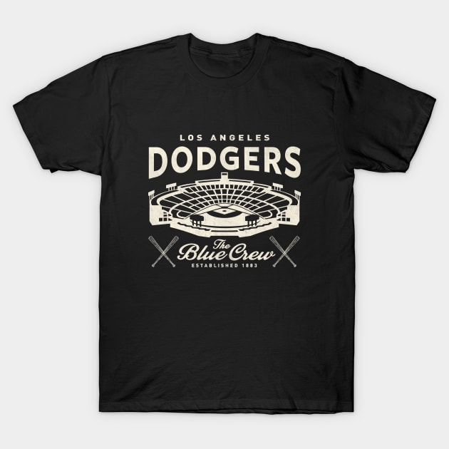 Vintage Dodgers 3 by Buck Tee T-Shirt by Buck Tee